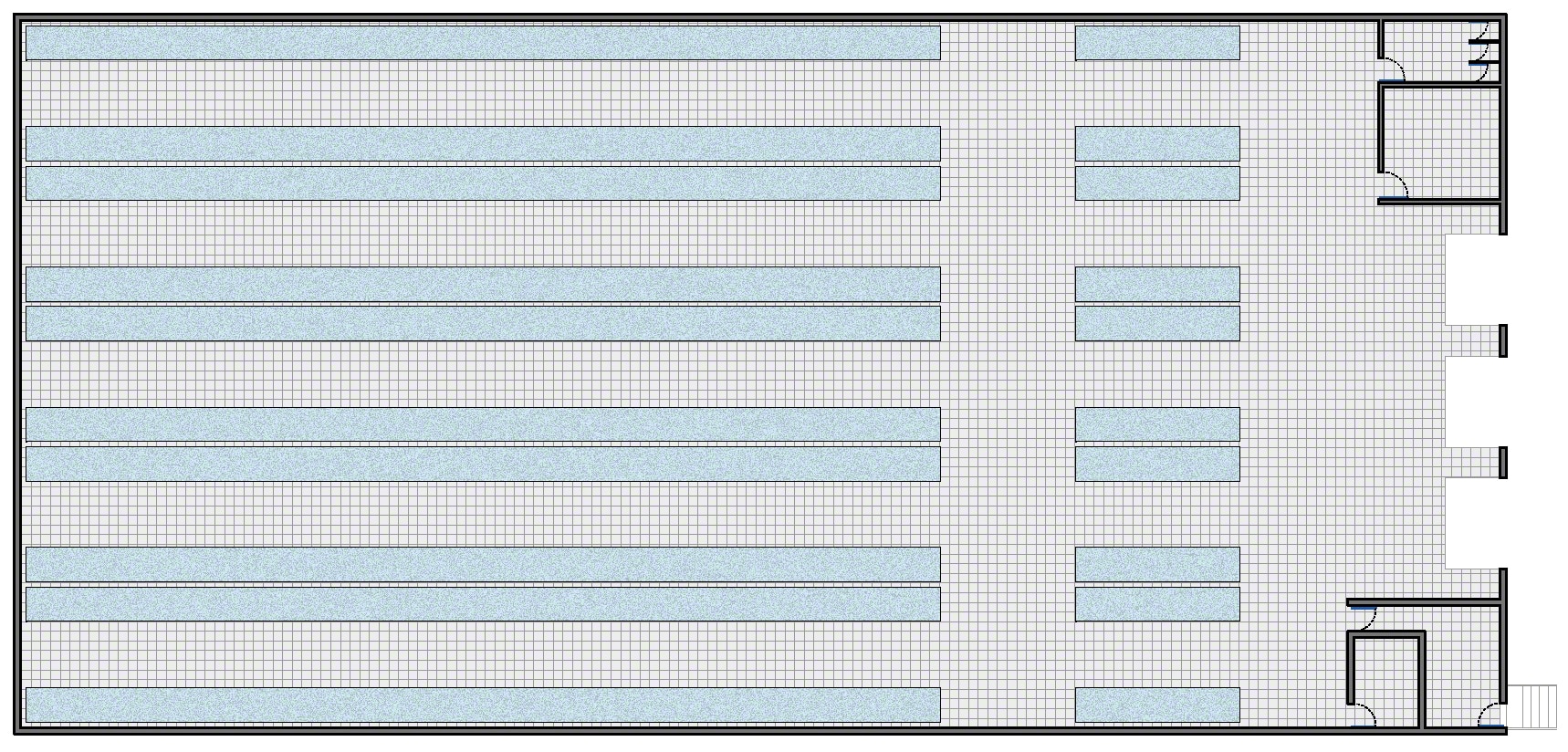 Entrepôt avec des zones supplémentaires pour la réception, l’emballage, la consolidation et l’expédition...